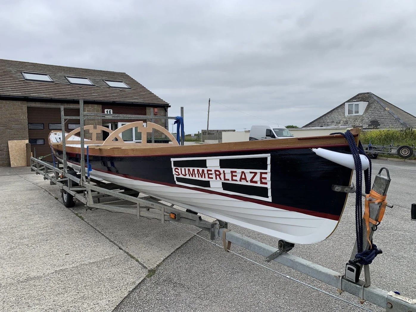 Summerleaze leaving the workshop
