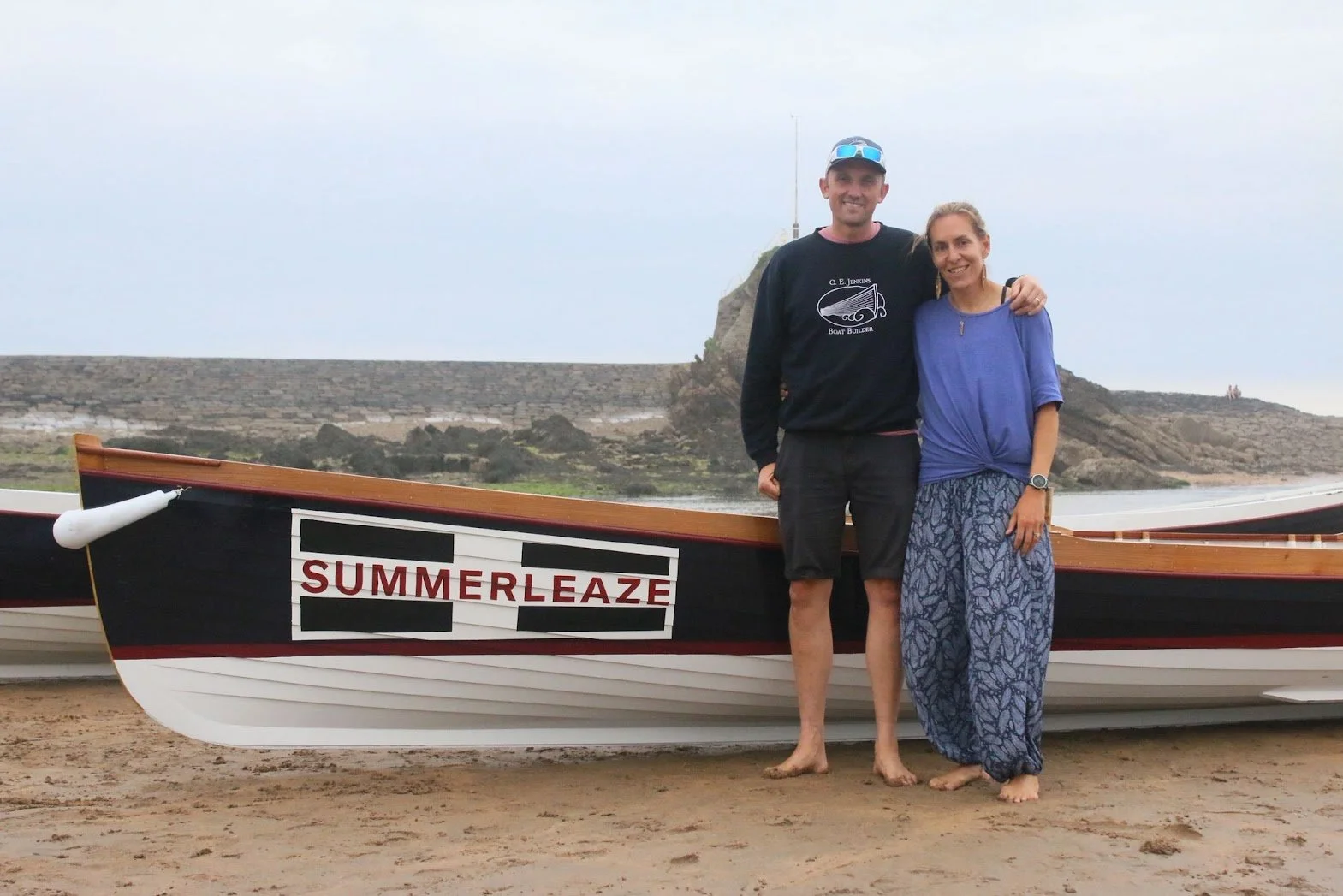 Charlie and Anna at the launch of Summerleaze in Bude, June 2025.