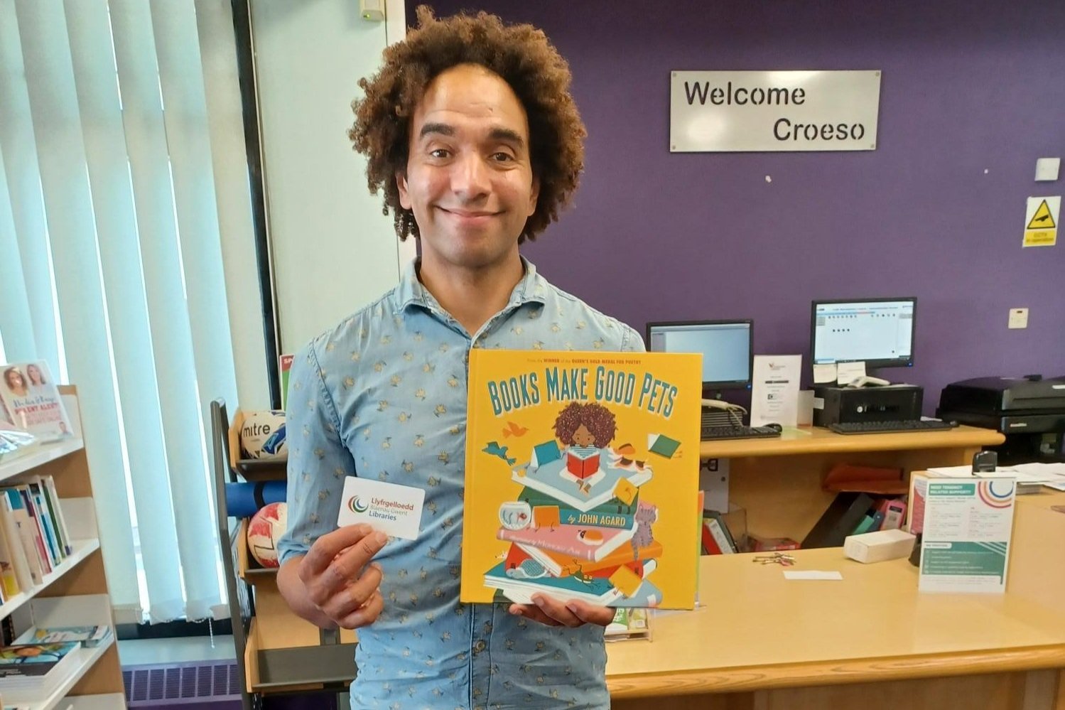 Waterstones Children’s Laureate Joseph Coelho Visits Tredegar Library
