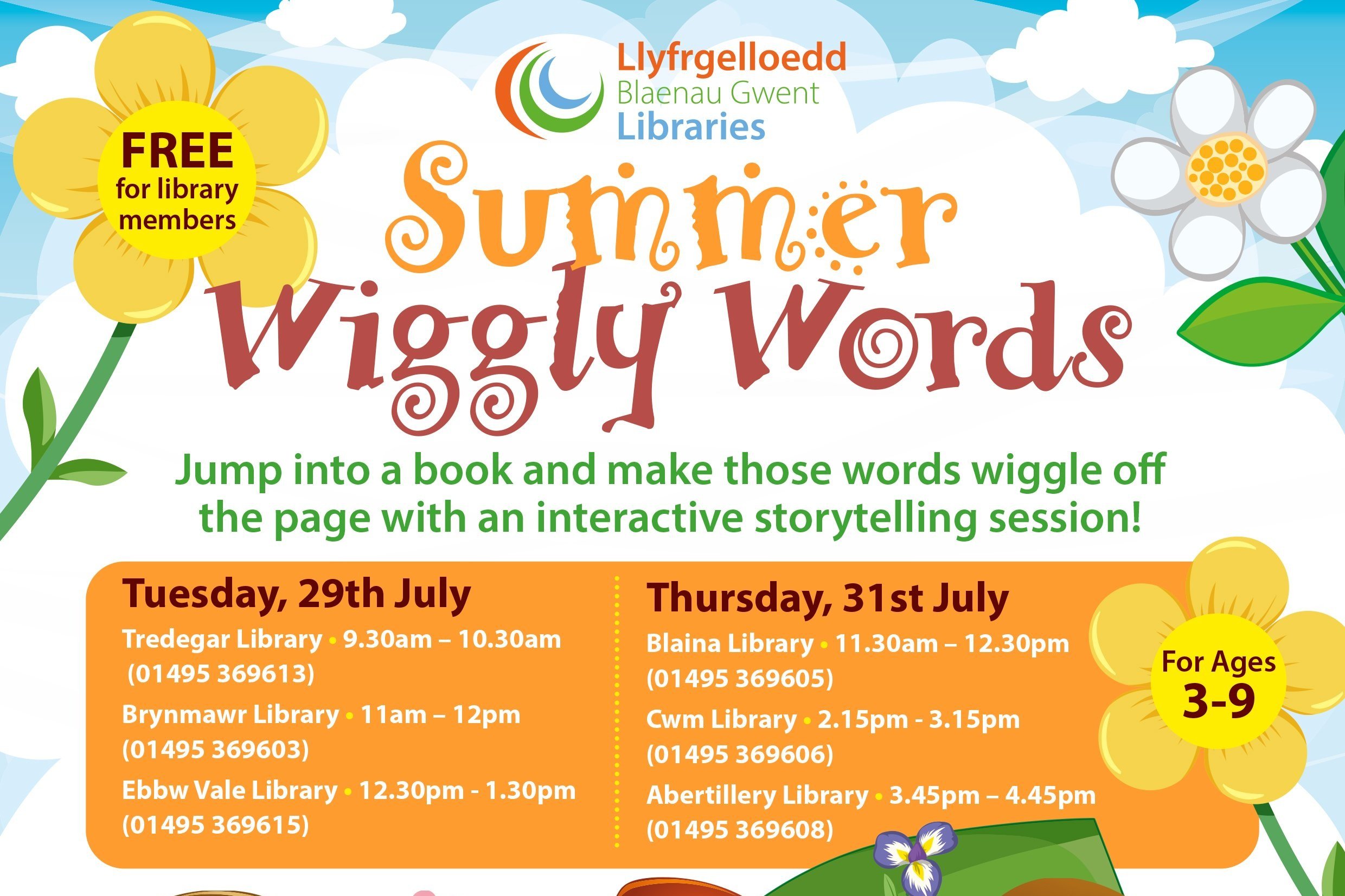 Summer Wiggly Words - Tredegar