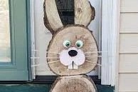 Make a Log Easter Bunny