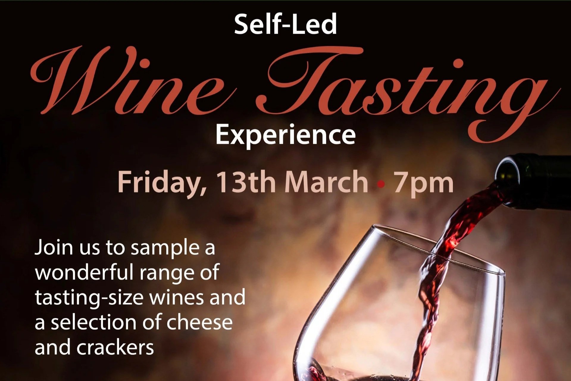 Self-Led Wine Tasting Experience 