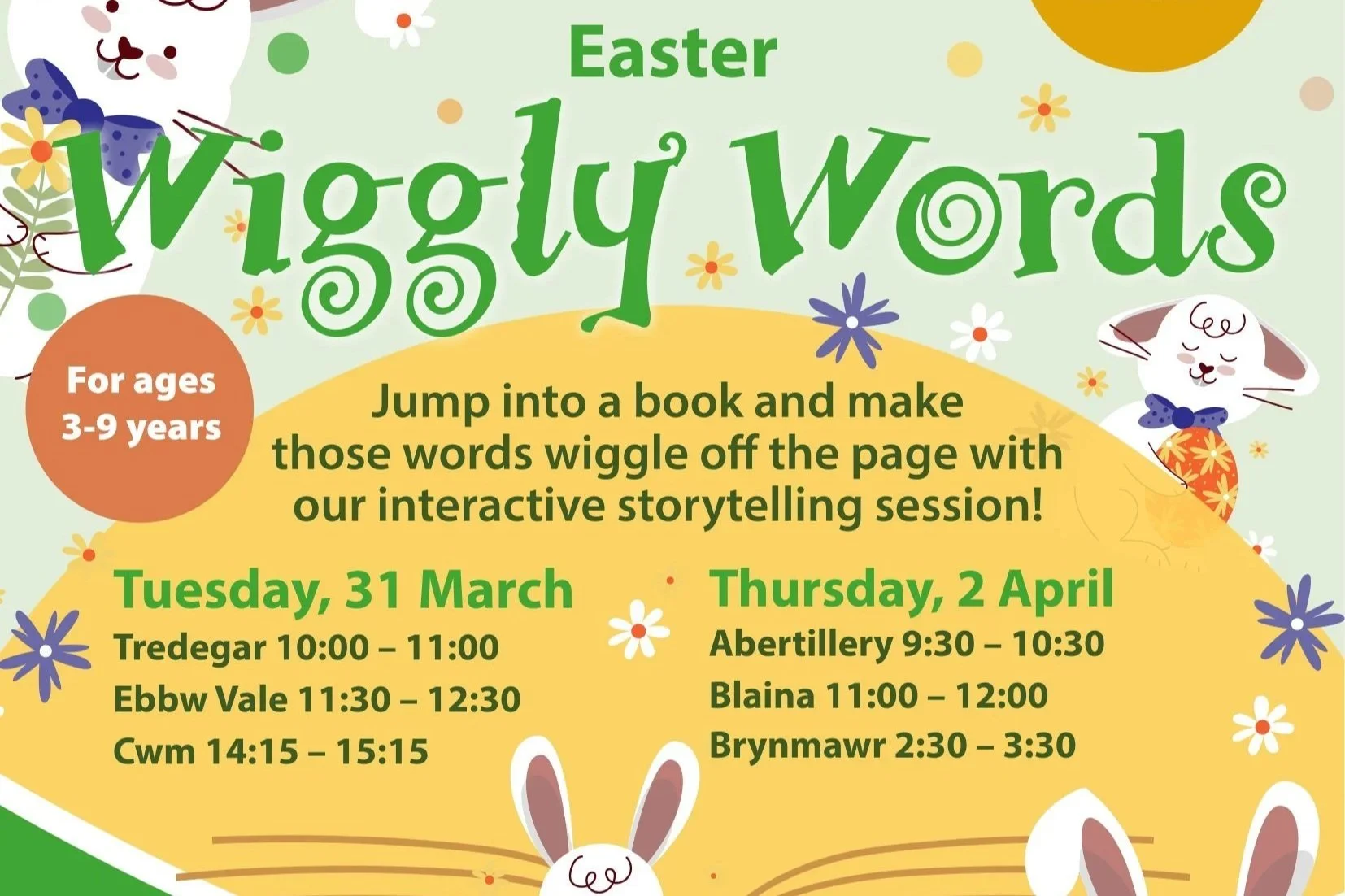 Easter Wiggly Words: Tredegar
