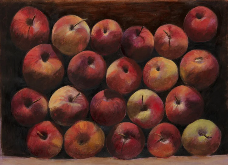 Twenty one apples