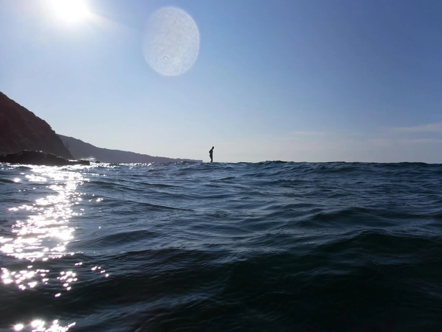 &ldquo;By swimming in the sea I cross the normal boundaries. I&rsquo;m no longer on land but part of the body of water making up all the oceans of the world, which moves, ebbing and flowing under and around me&rdquo; 

Amy Liptrot