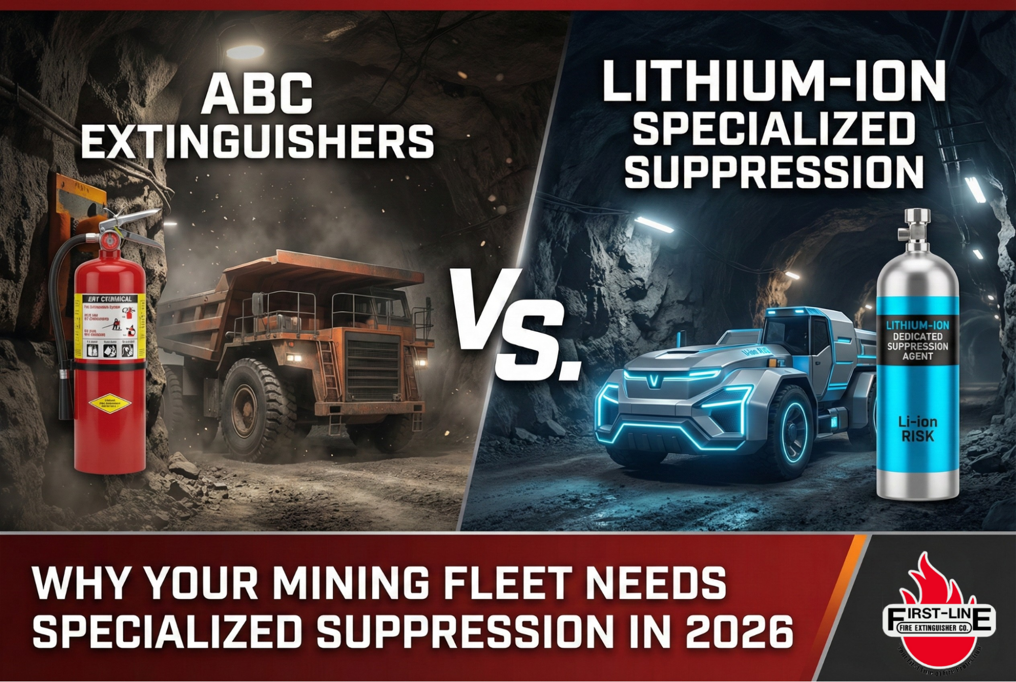 Lithium-Ion vs. ABC Extinguishers: Why Your Mining Fleet Needs Specialized Suppression in 2026