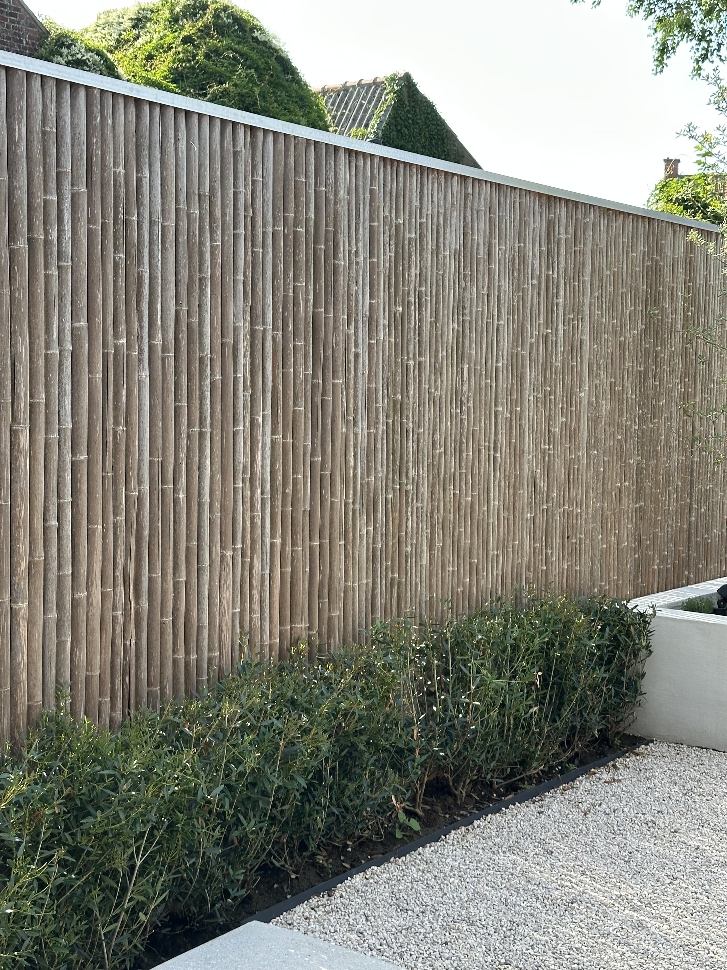 tuinarchitect Sébastien Decock bamboe afsluiting