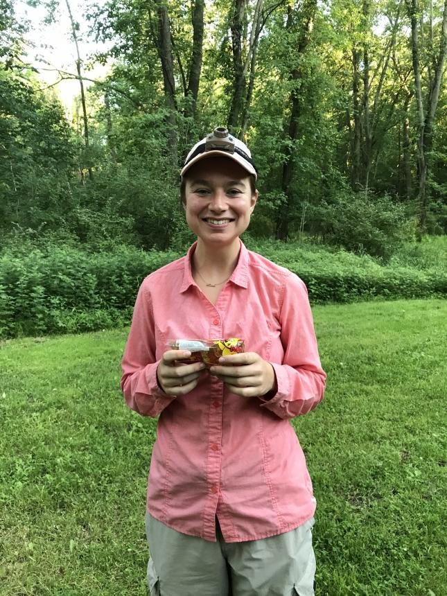 Margot in the field