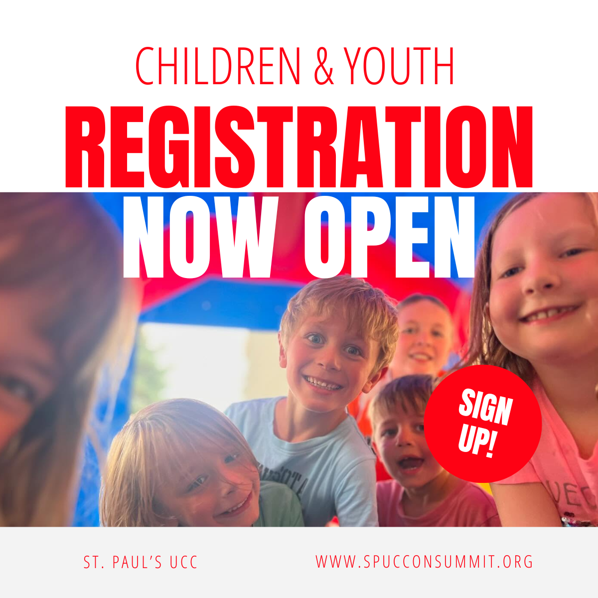 Children &amp; Youth Registration Now Open! 