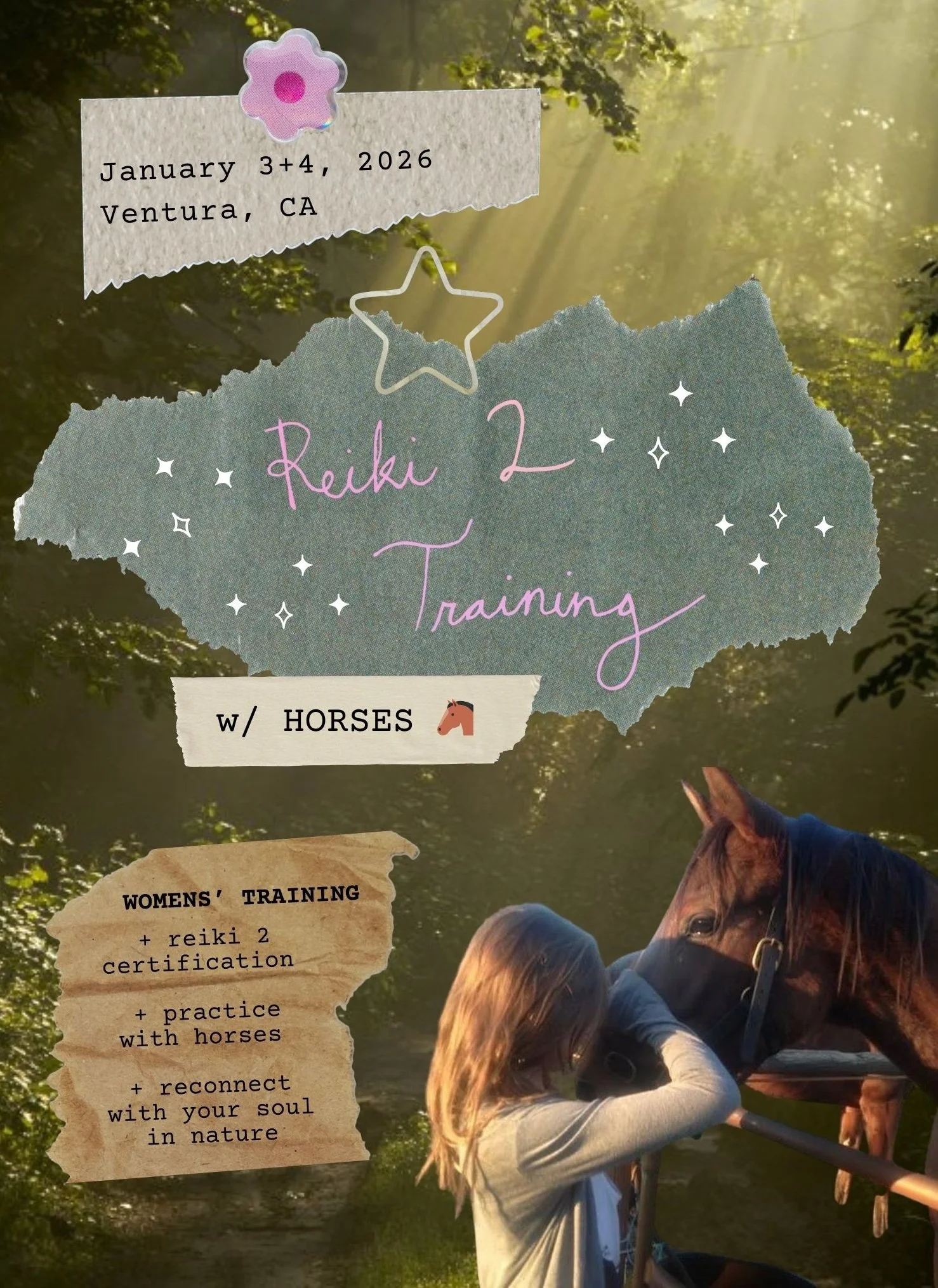 In Person Reiki 2 Okuden Training and Certification (January 3+4)