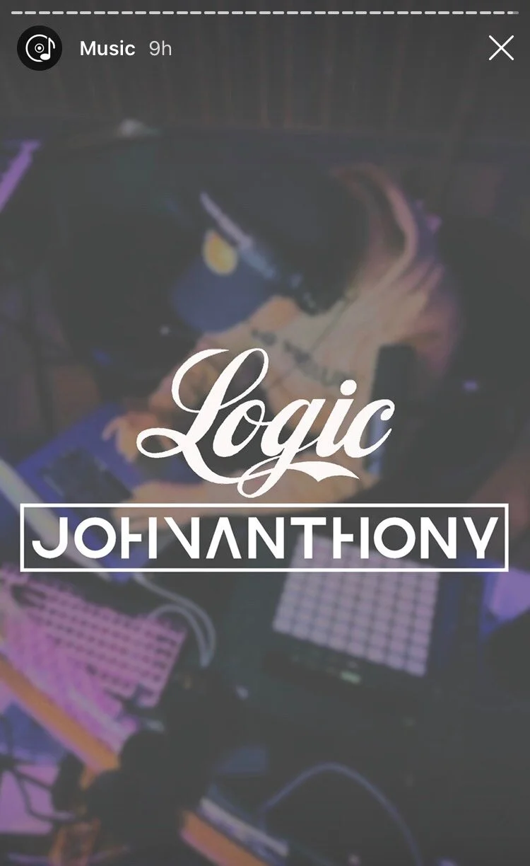 John Anthony teases Logic related posts on IG.