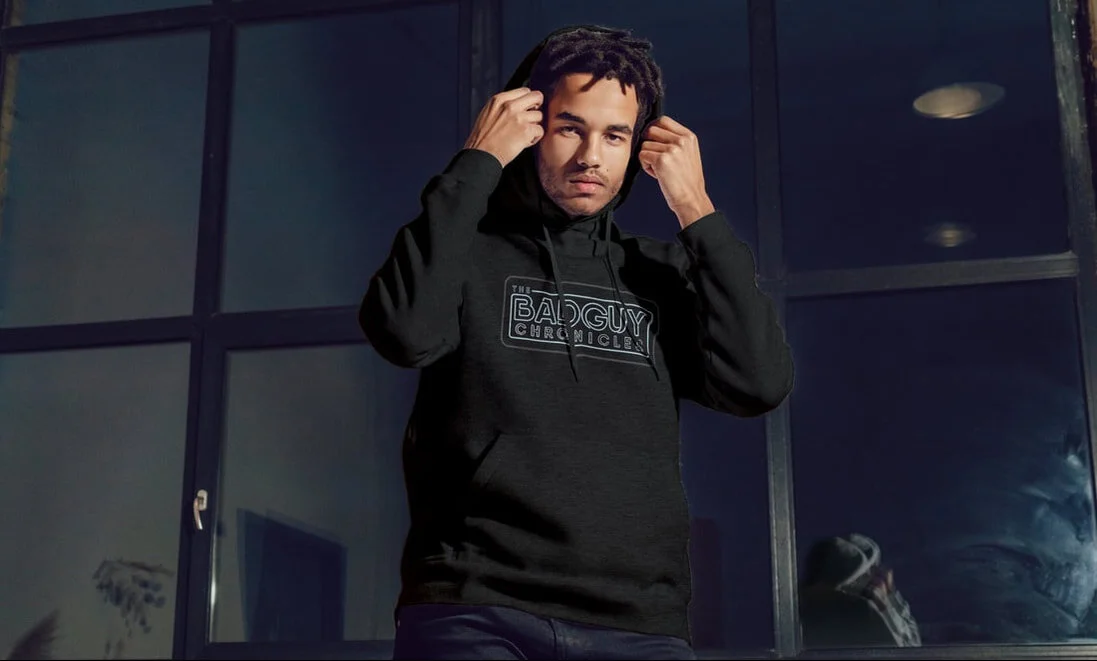 The Bad Guy Chronicles merchandise available now.