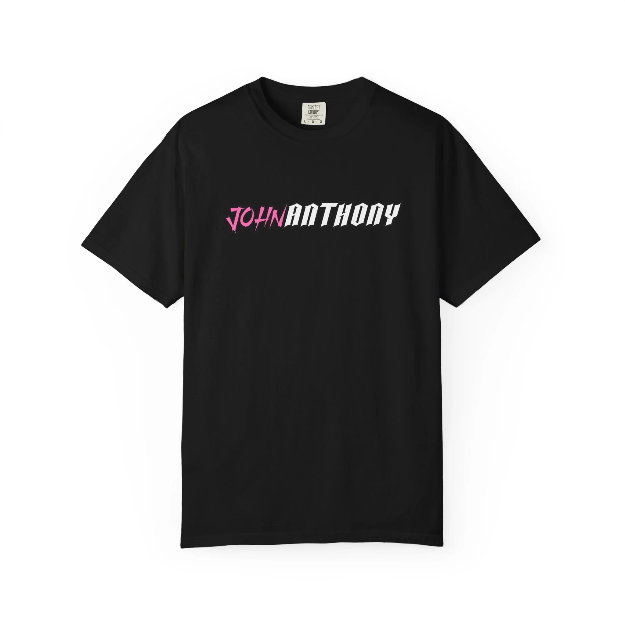 JOHN ANTHONY LOGO DESIGN TEE - BLACK