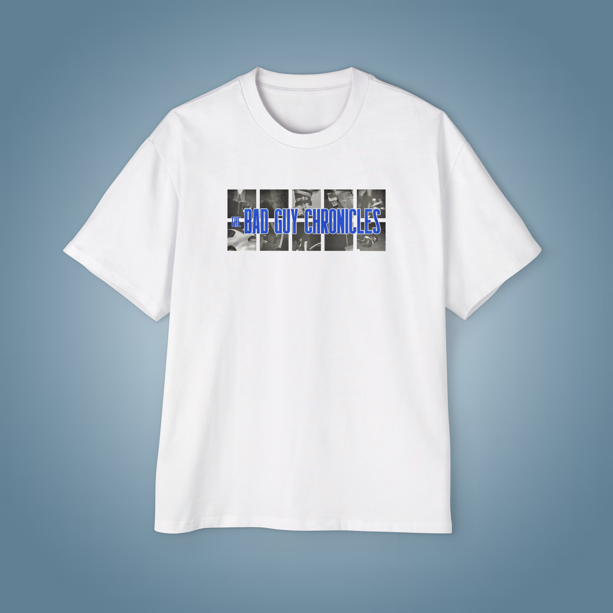 THE BAD GUY CHRONICLES 6TH ANNIVERSARY TEE - WHITE