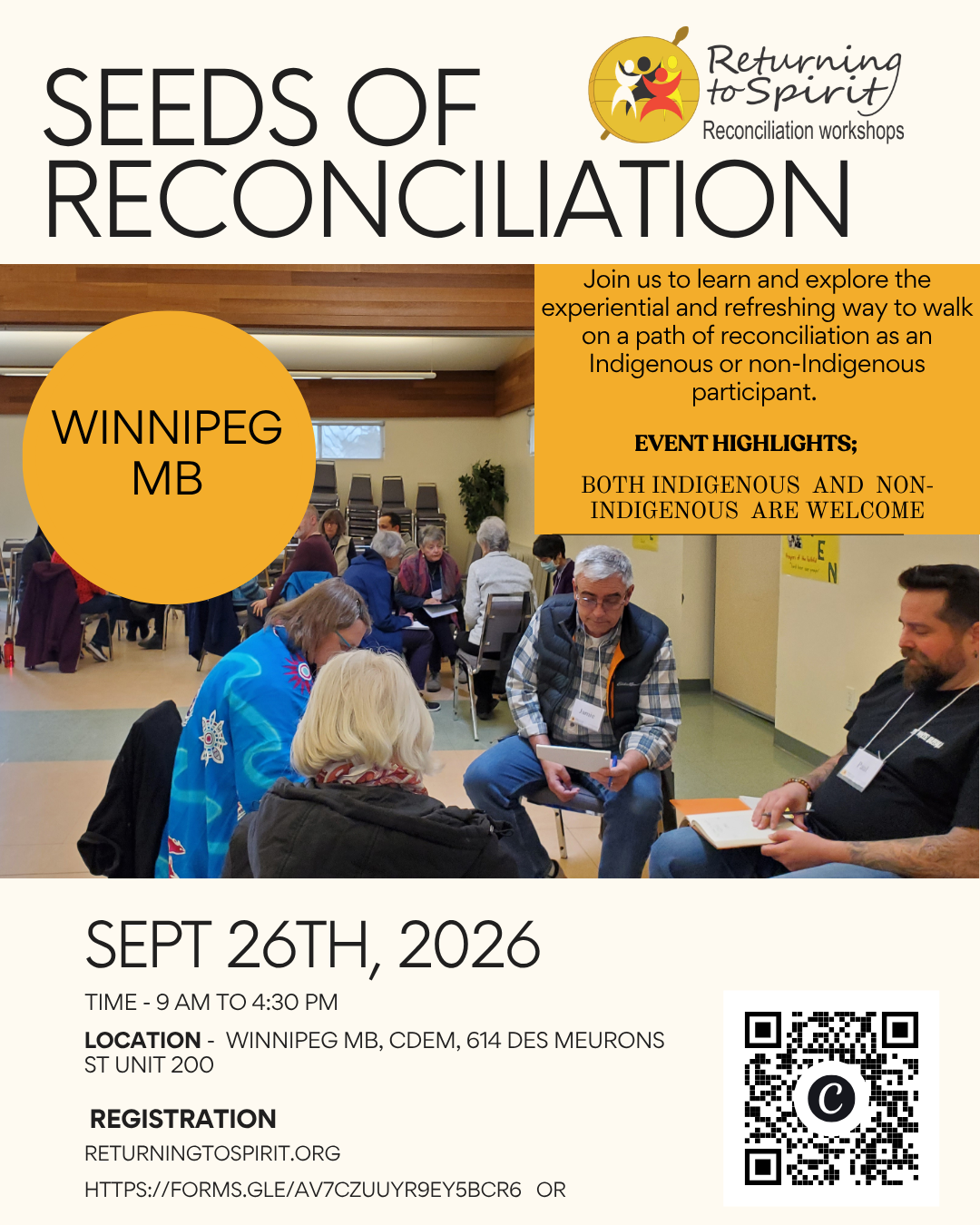 Seeds of Reconciliation Winnipeg