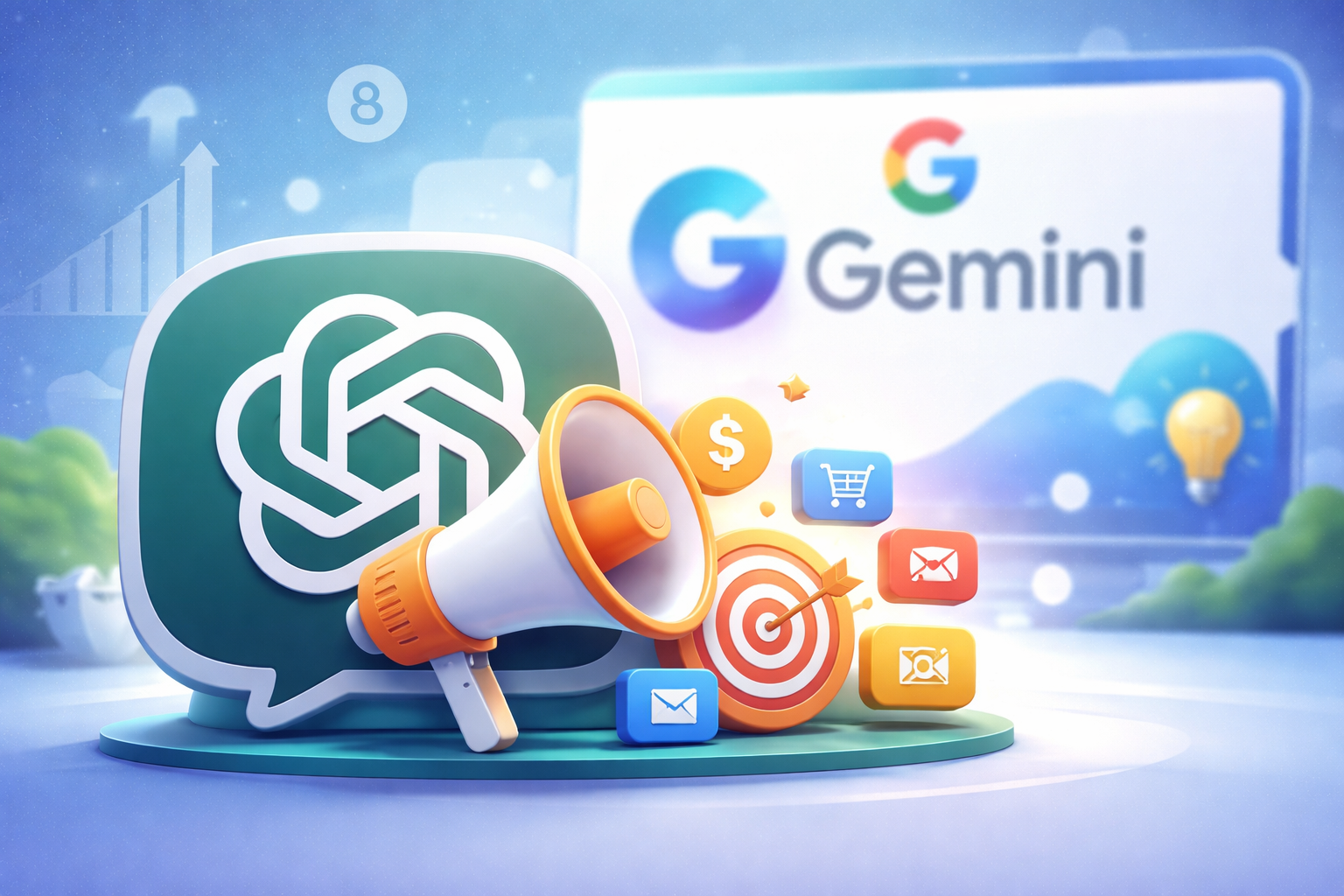 Advertising and AI: ChatGPT moves forward, Gemini waits.