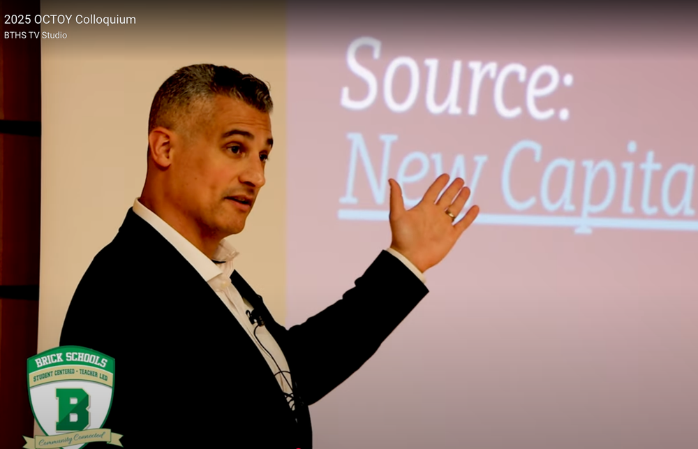 Derek Tranchina delivering a keynote