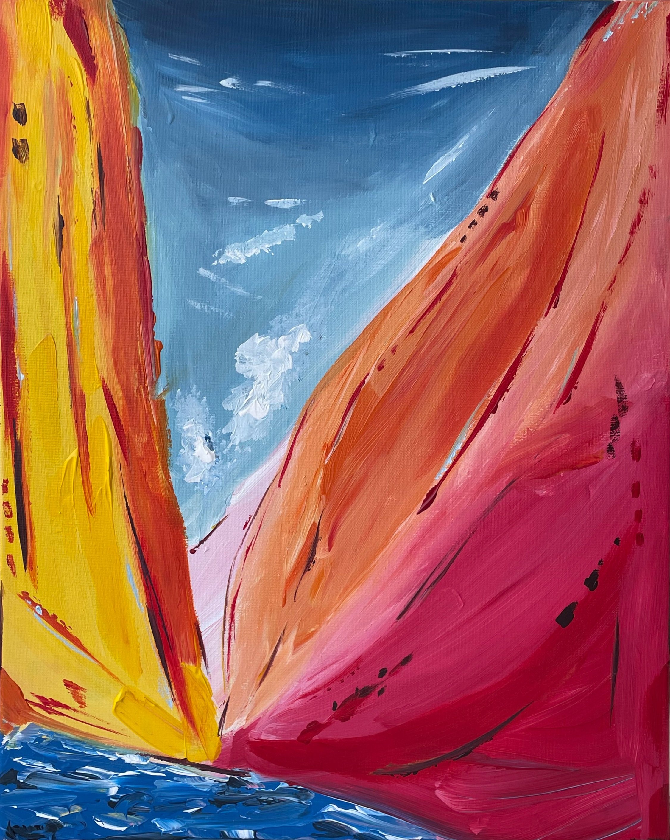 Close Enough, Acrylic on Canvas, 16 x 24 inches, August 2021, Available for Purchase.