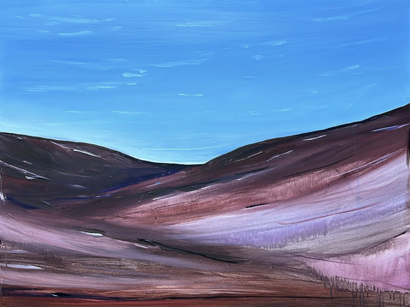 In the Wash (Sunrise), Acrylic on Stretched Canvas, 30 x 40 inches, Available for Purchase.