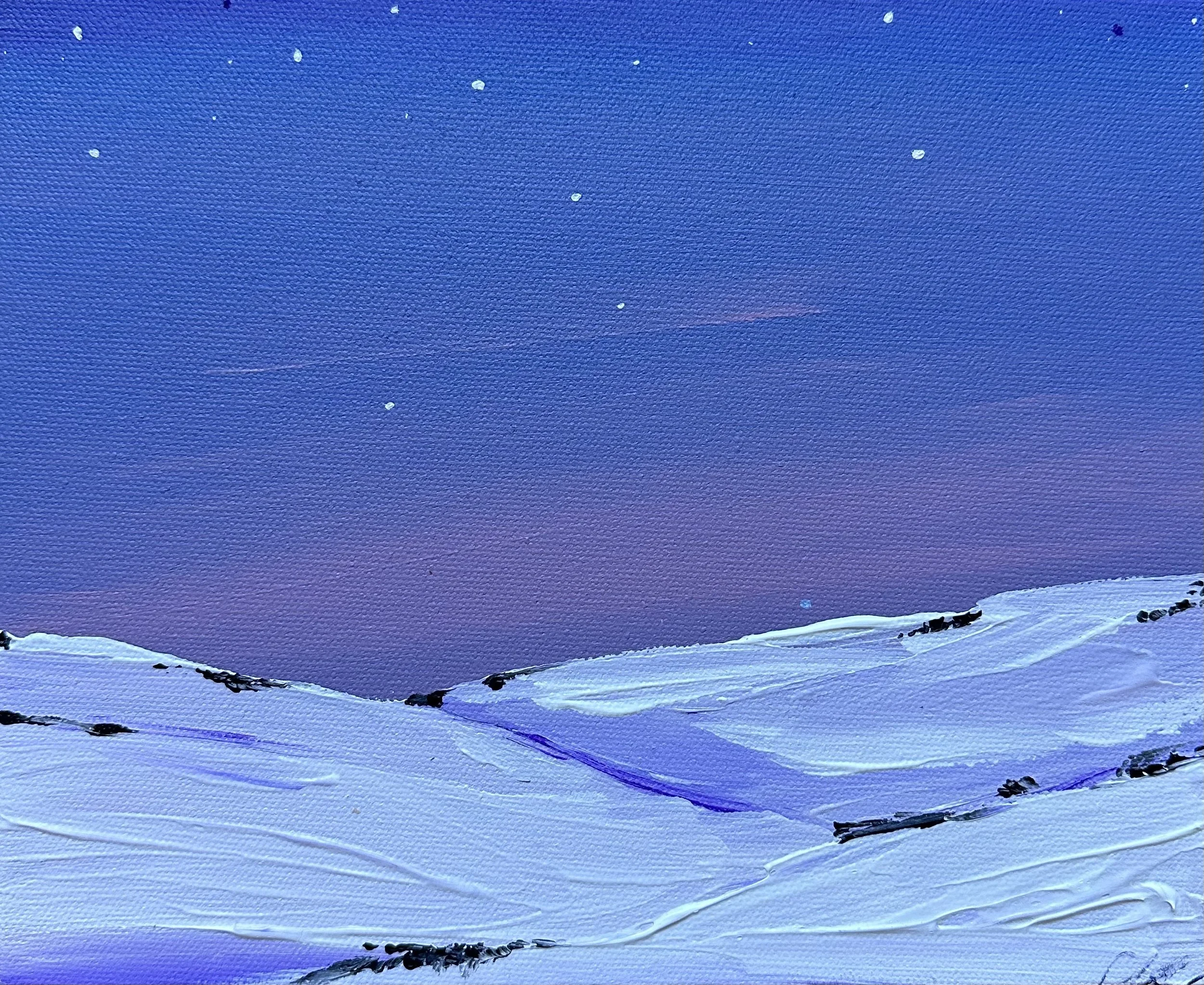 Purple Haze, Acrylic on Stretched Canvas, 8 x 10 inches, Sold in Breckenridge, CO. 