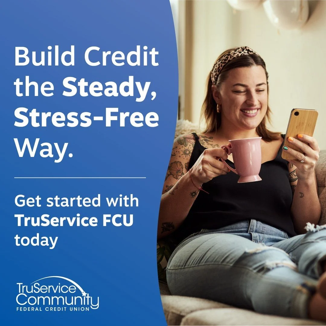Ready to build your credit? We've got you. Start with a credit builder loan today.

🚫 No funds required to establish the loan. 
🚫 No minimum credit score.

Just a leg up from folks who want to see you get where you're going.