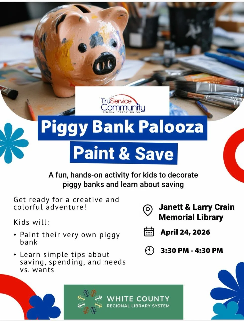 What a fun-filled day at the Cabot Library yesterday! 📖🎶✨ 

Stories, music, crafts, and lots of smiles from amazing kids&mdash;learning has never been this fun!
 Catch us tomorrow at the Janett &amp; Larry Crain Memorial Library&hellip; we can&rsqu