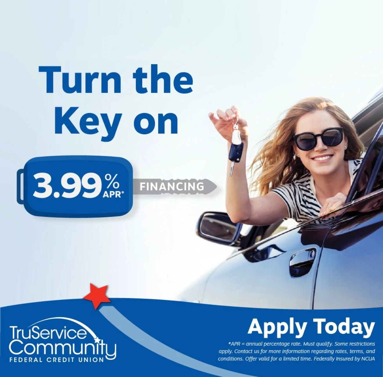 🚘 Your dream car called&hellip;
and 3.99% said &ldquo;answer it.&rdquo; 👀
🔥 Auto rates as low as 3.99% APR
💨 Drive now. Pay less with 60 days of no payments 💰

#AutoLoan #CreditUnion #NewRideEnergy
