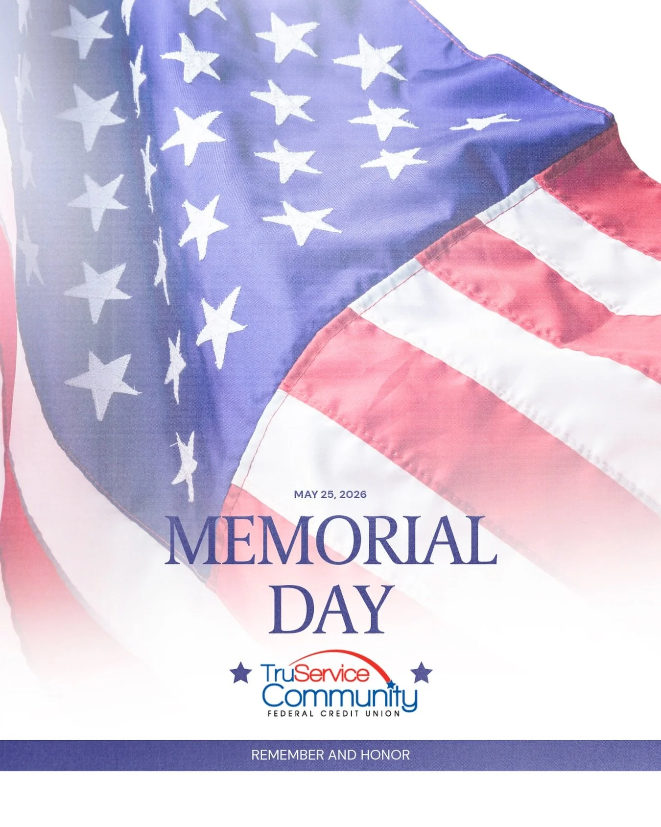 Today, we remember and honor the brave men and women who gave their lives in service to our country. Their sacrifice made our freedoms possible.

From all of us at TruService Community, we wish you a meaningful and safe Memorial Day. 🇺🇸
