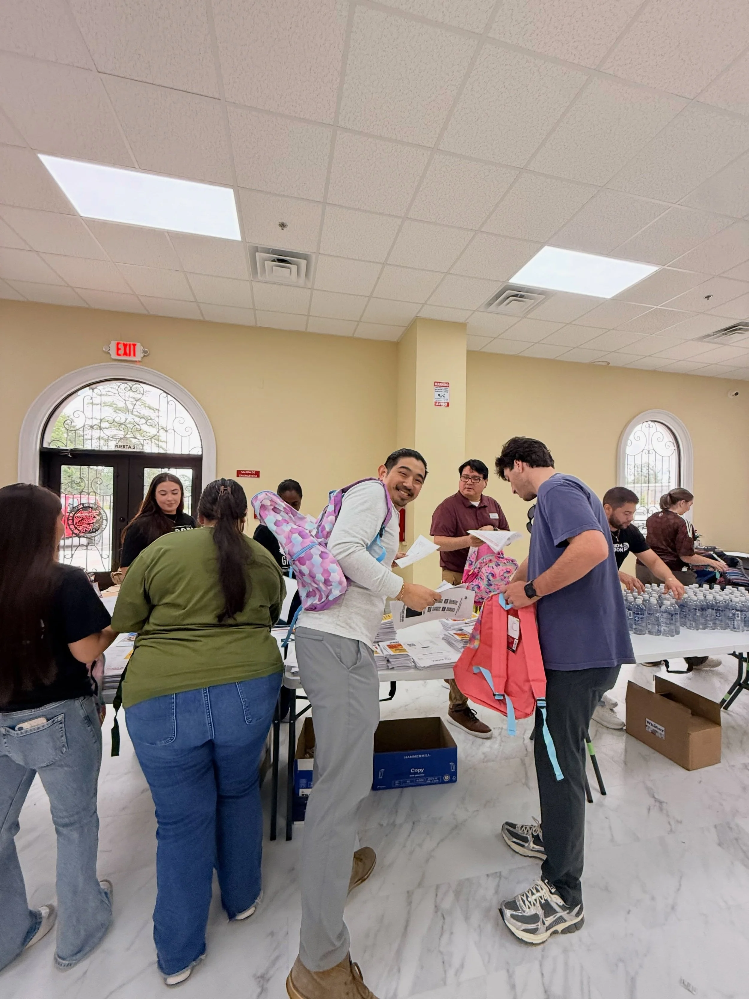 POV: Your coworkers understood the assignment. 🎒💜
Some of the TruService crew spent the morning stuffing backpacks for the community backpack drive with @avanzaarkansas , helping get students ready for a strong start to the school year. #trucommuni