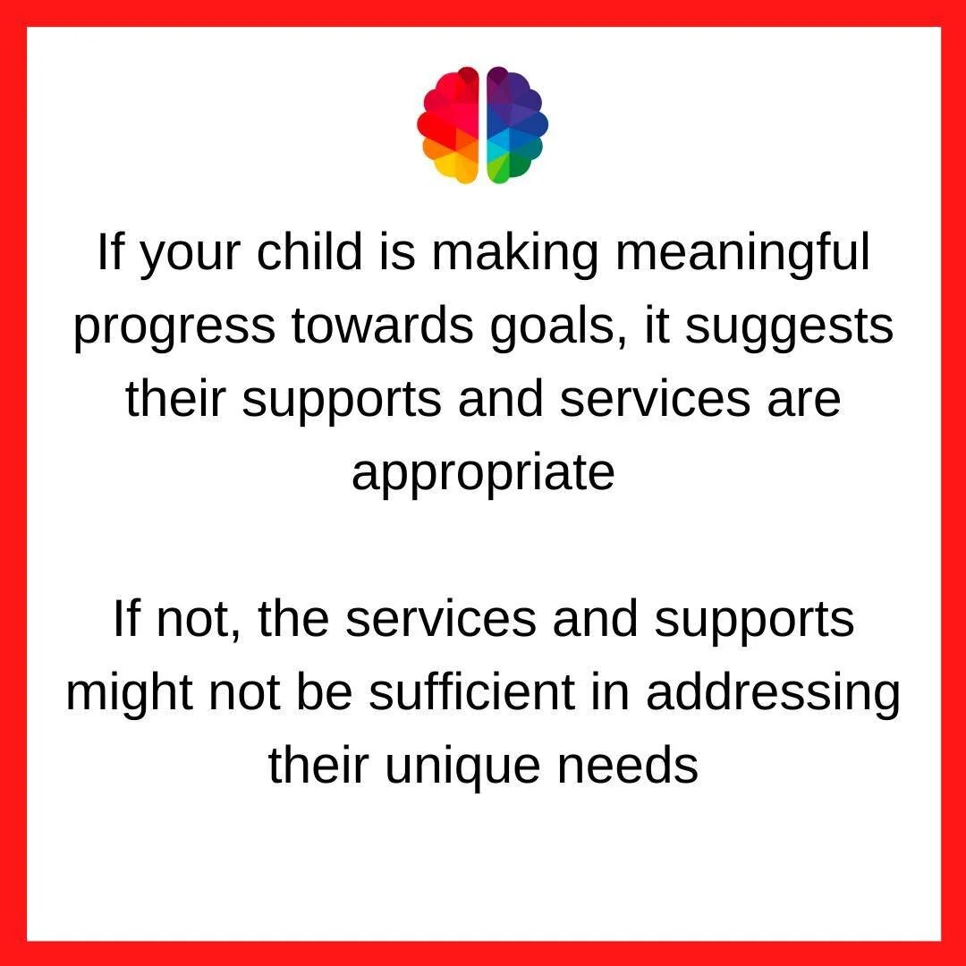 Progress on IEP goals is hands down the best way of measuring the appropriateness of a child's IEP.

It is important ALL of the child's needs are identified, SMART goals are written to address all areas of need, goals have clearly written baselines, 