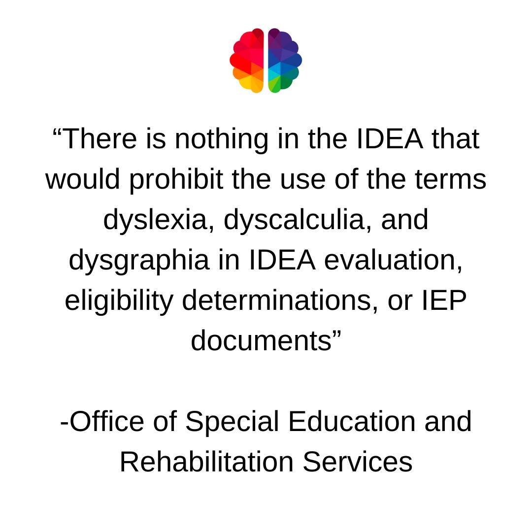 Has your child's school told you they don't assess or treat dyslexia?  It's not true and the federal government says so.

Dyslexia is a neurologically based disorder, but schools are the one's charged with teaching kids to read. 

And if your child h