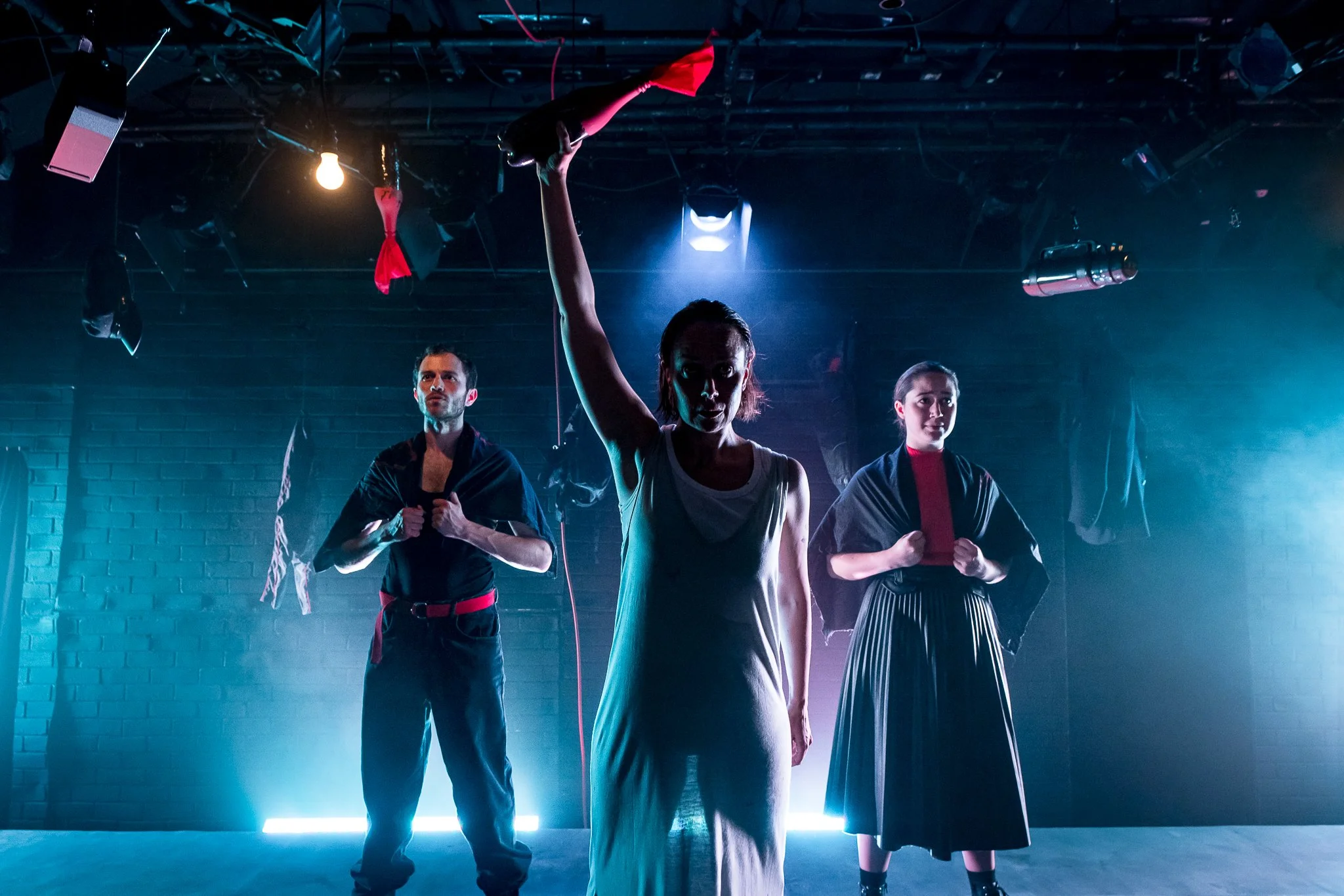 Ojan Genc, Scarlett Brookes & Elisabeth Snegir in the Anarchist at Jermyn Street Theatre_Photography by Steve Gregson .jpg
