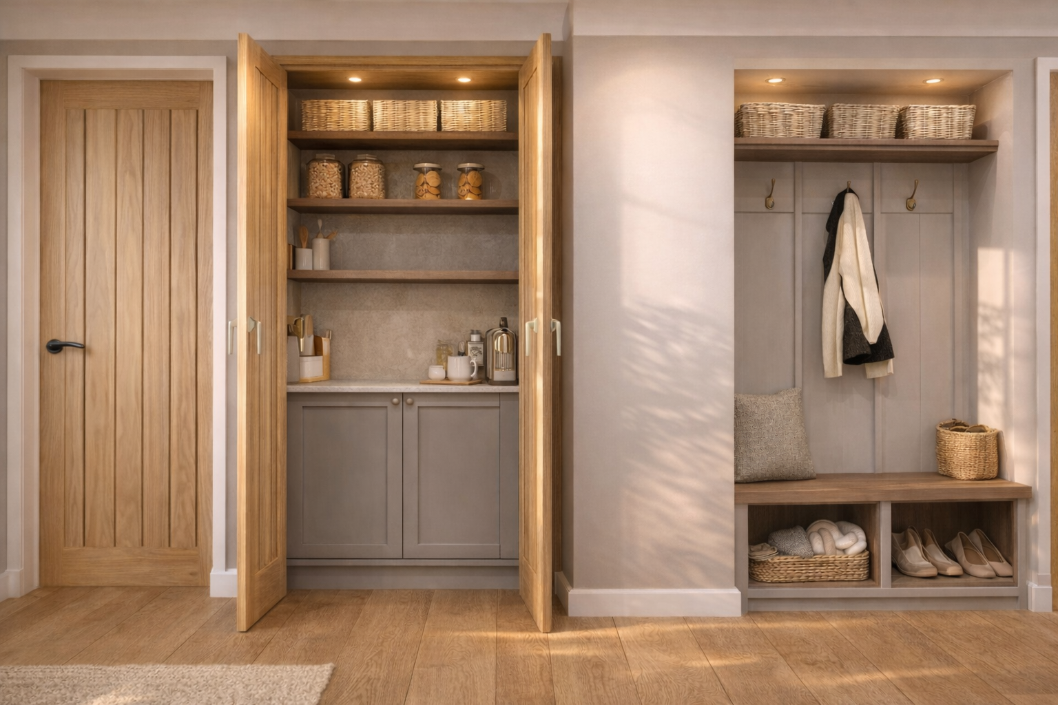 Organised pantry and entryway storage.png