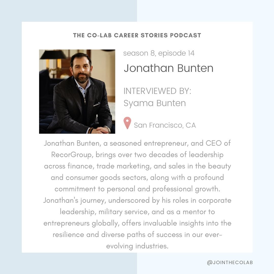 Have you met @jon.bunten ? We love how our @jointhecolab members introduce us to people in other industries ✨ Thanks @syama.co for introducing our community to Jon and vice versa 🤩