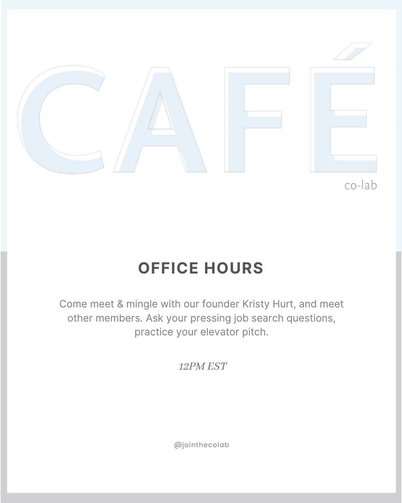 Come network Thursday on zoom. Ask anything, meet other @jointhecolab members. See you there 💼