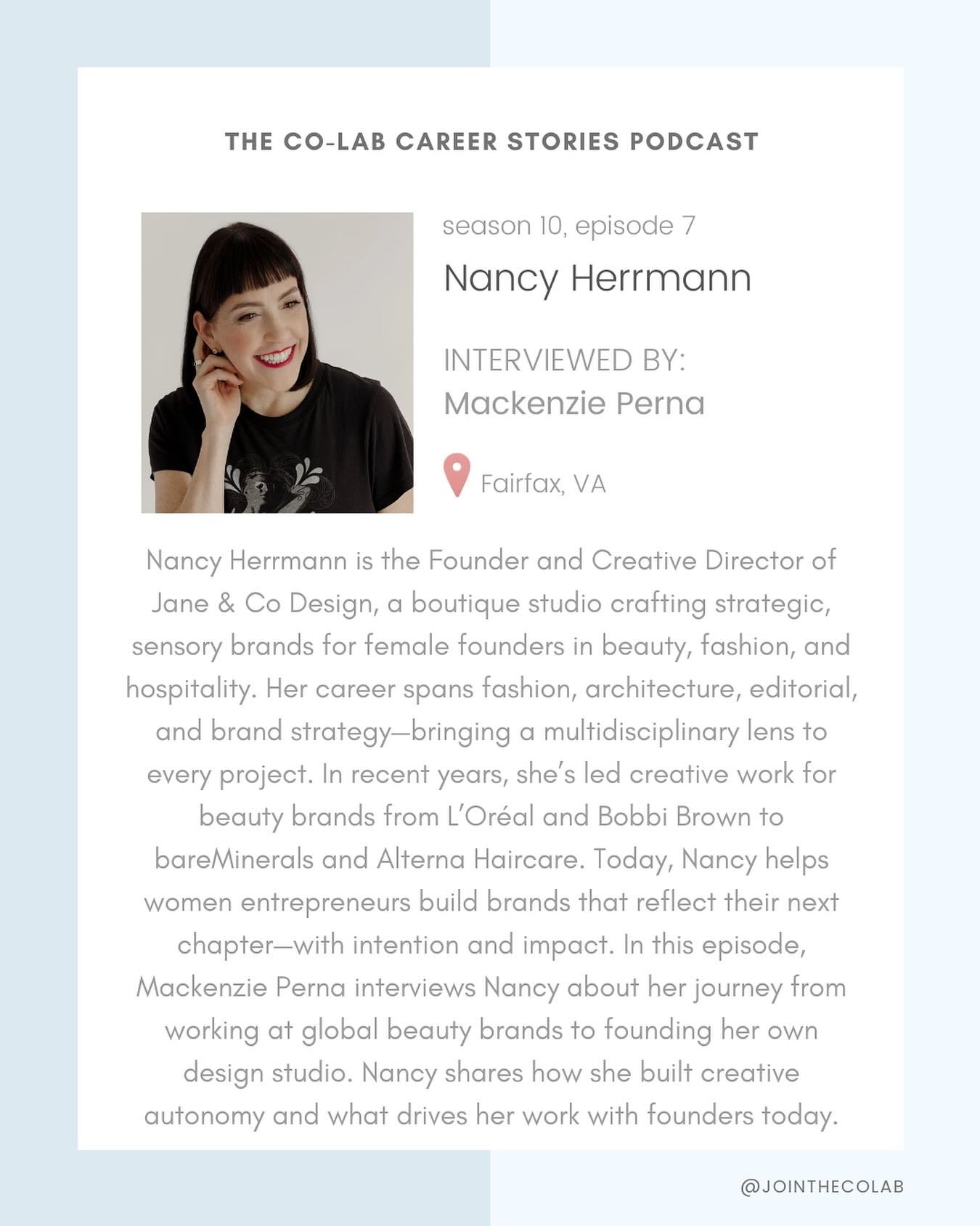 Loved listening to your career story this morning @_nancyherrmann on the @jointhecolab podcast #linkinstory
