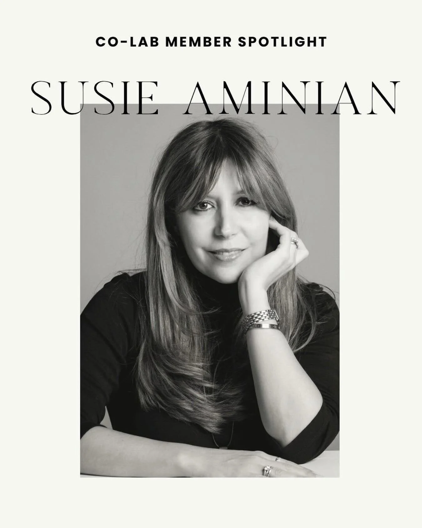 This week&rsquo;s @jointhecolab member spotlight is on Susie Aminian, a Creative Director whose career spans some of the most distinctive names in beauty and fashion (Bumble and bumble, Philosophy, MAC Cosmetics, Coach, and Diane von Furstenberg).

W