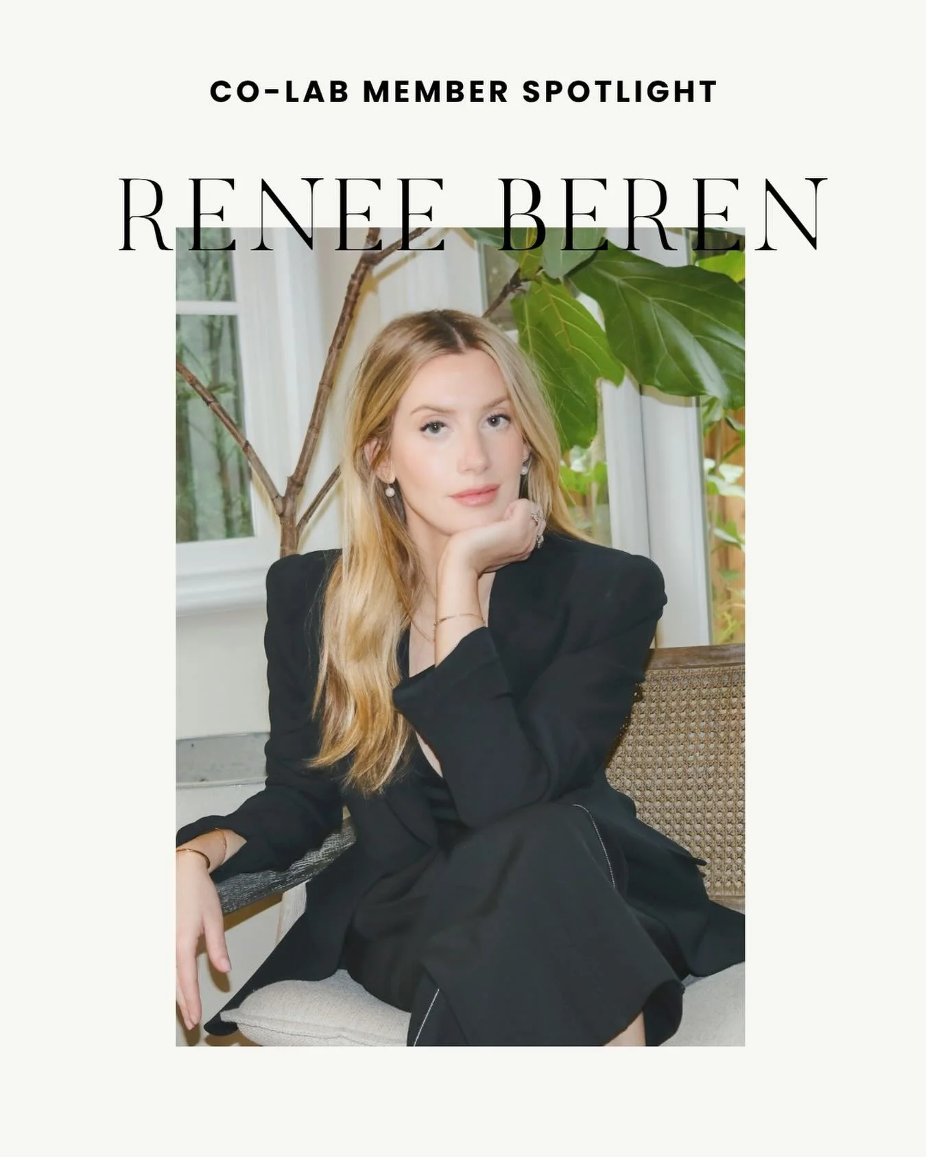 Welcome to the co-lab @missrereberen 🙌 This week&rsquo;s Member Q&amp;A is Renee Beren, an ecommerce and digital growth leader whose career spans both sides of the industry enterprise retail and founder-led brands in a way that is genuinely rare.

S