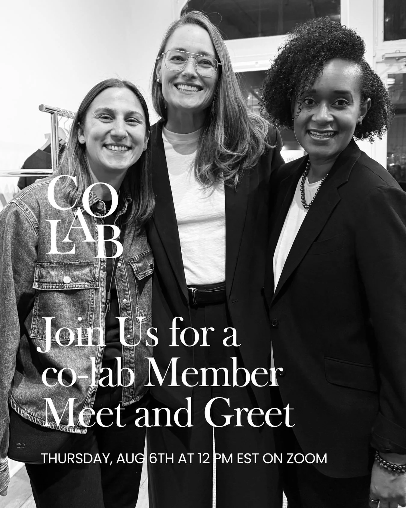 Join us Thursday for the monthly virtual member meet &amp; greet for @jointhecolab ✨ We can&rsquo;t wait to meet all the new members. Warm, open, tell us how we can support you and make new friends. It&rsquo;s the community you need. Get ahead on fal