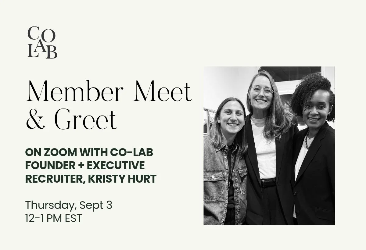 Café co-lab: Member Meet &amp; Greet with Kristy Hurt, Founder of the co-lab