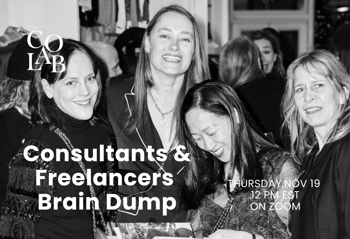 Café co-lab: Consultants &amp; Freelancers Brain Dump