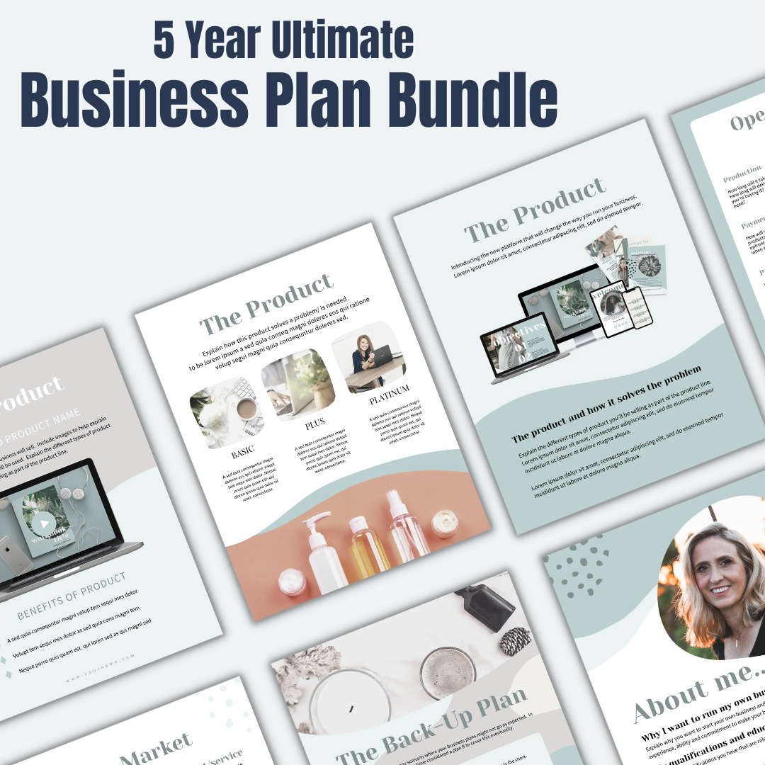 2022 Ultimate 5 Year Business Plan Bundle Template