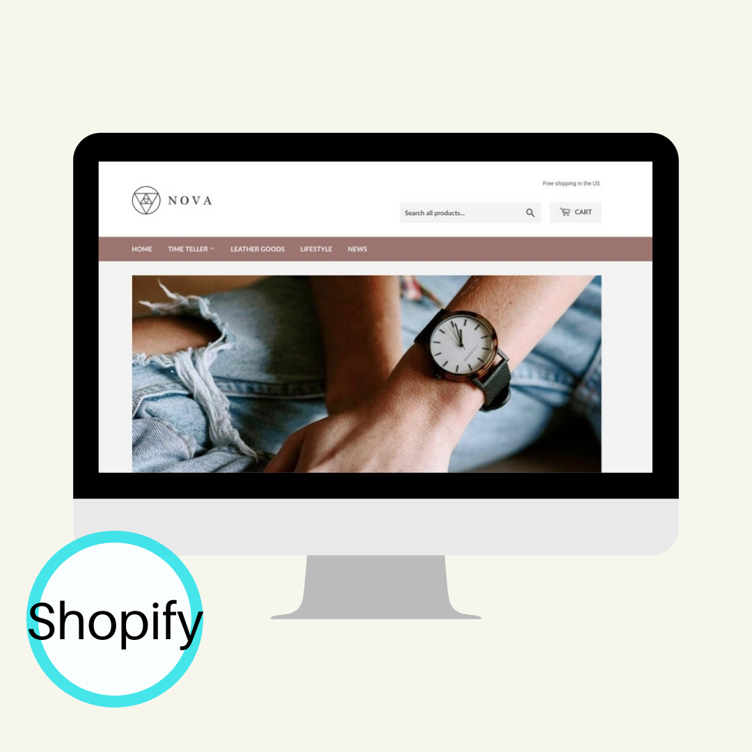 Mauve + Feminine Shopify Website