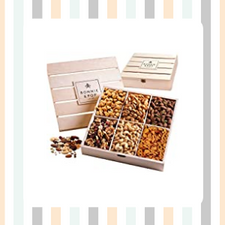 Nut Gift Basket, in Reusable Wooden Crate
