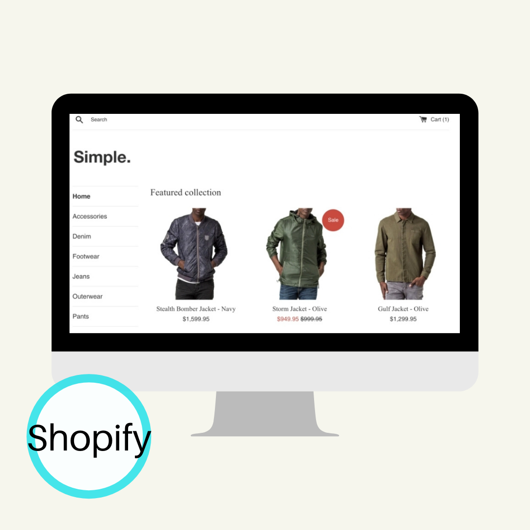 Simple + Clean Shopify Website