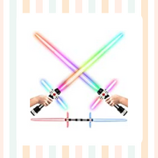 Crossbeam Galaxy Light Up Saber for Kids or Adults - 2-in-1