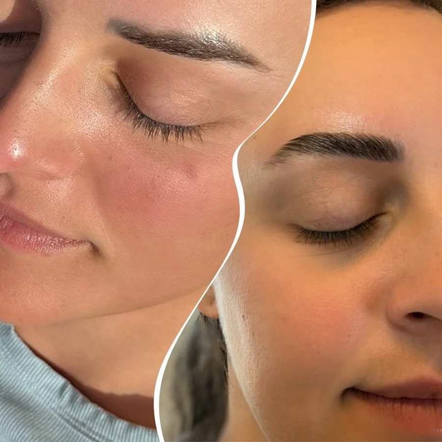 Who's obsessed with flawless brows?! ✨

Get up to 6 weeks of smooth brow game-
Shaping + Waxing, Tinting, or Henna can be added for the ultimate glow up 💫

Results here are just from Brow Lamination alone! 🤍

Brow Lam: $80
Brow Lam Add-On (w/ anoth