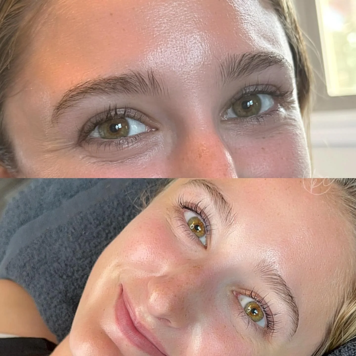 A Lash Lift + Tint before she rows back into the Stanford season 🚣&zwj;♀️✨ Naturally long &rarr; curled + defined.

Such a simple service that makes such a big difference &mdash; no mascara, no fuss, just effortless lashes that stay perfect for week