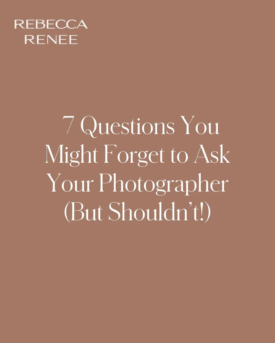 Nashville brides, before you say &ldquo;yes&rdquo; to your photographer&hellip; say &ldquo;wait, let me ask these first.&rdquo; 👇

✨ Will you be our lead photographer on the big day?
📸 Can I peek at a full wedding gallery you&rsquo;ve shot?
🕐 What
