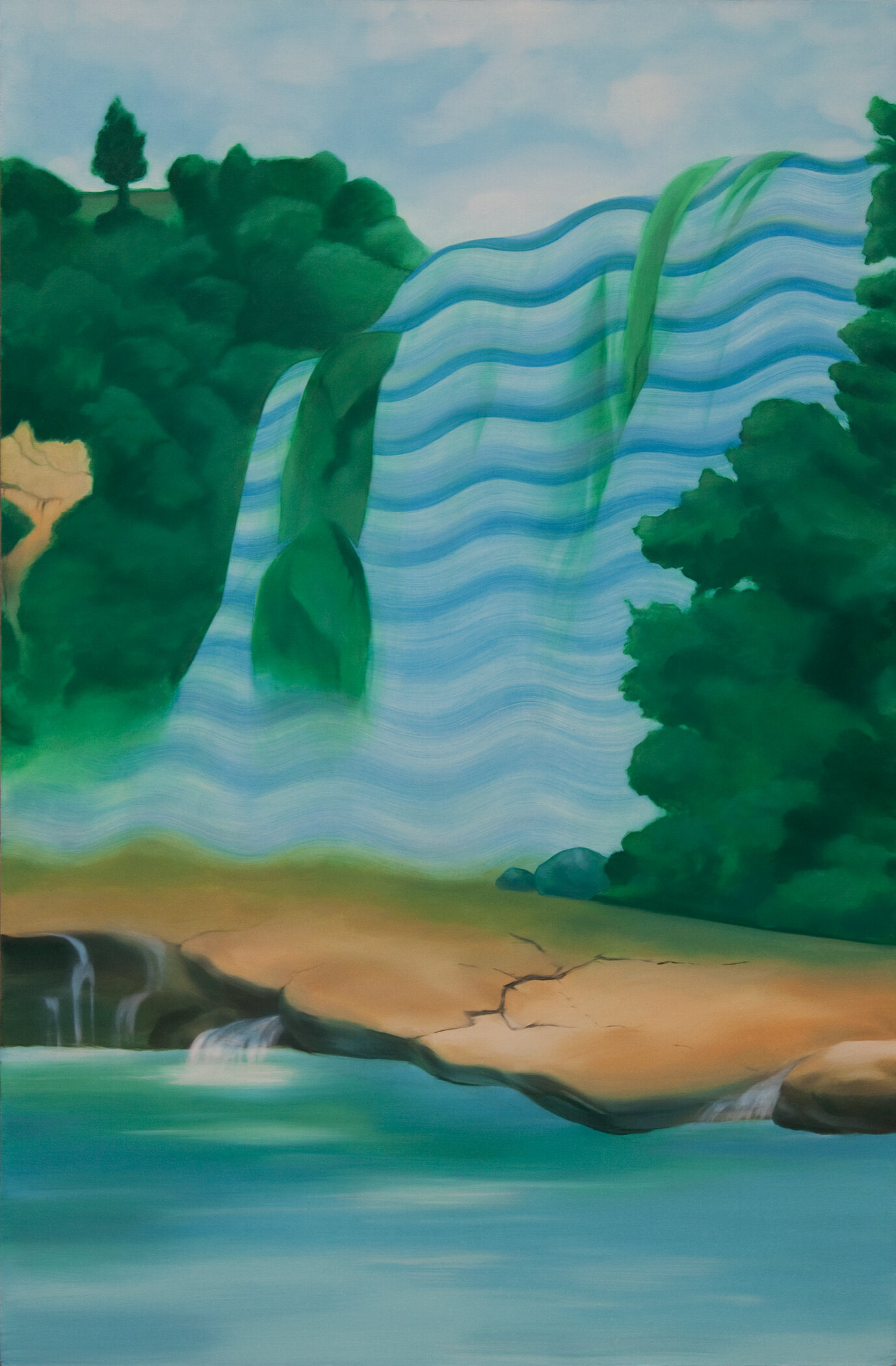 "Sweet and Sour Springs" Oil on canvas, 47"x72" 2010